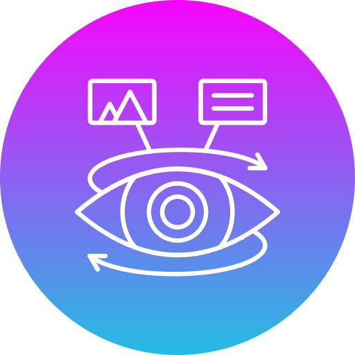 Eye Generic Flat Gradient icon