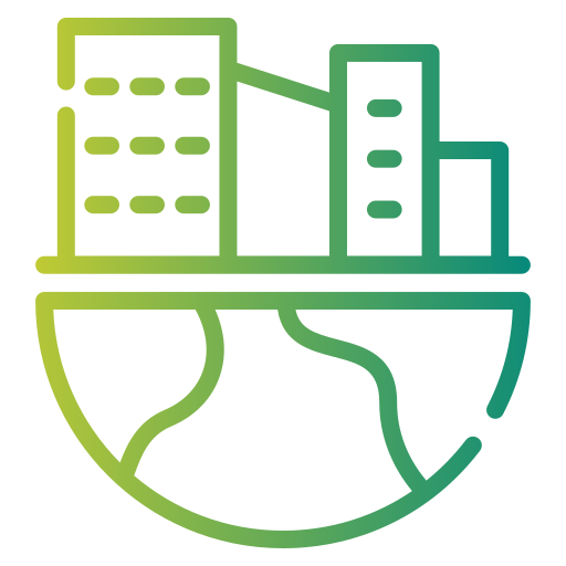 ciudad verde icono gratis