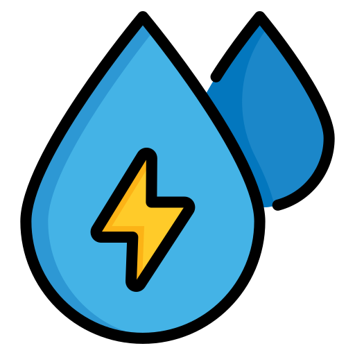 energía del agua icono gratis