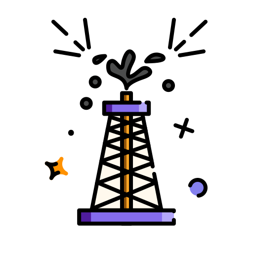 torre de perforación de petróleo icono gratis