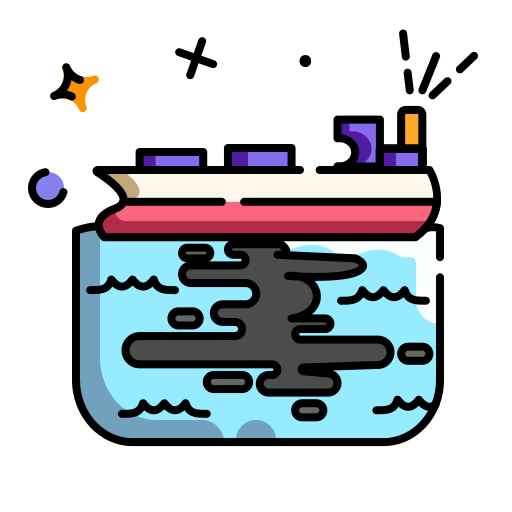 Derrame de petroleo icono gratis