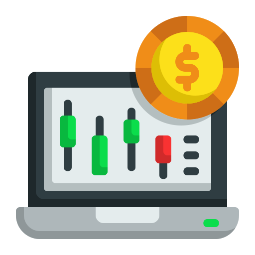 análisis de mercado icono gratis