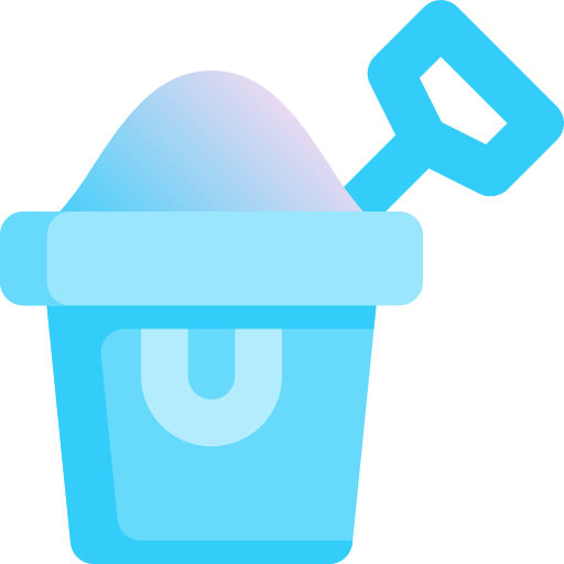 Sand bucket Fatima Blue icon