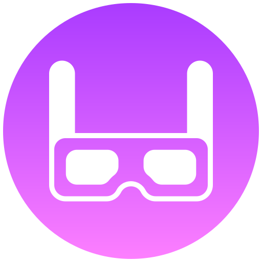 gafas 3d icono gratis