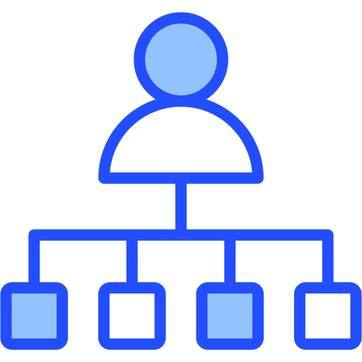 estructura de organización icono gratis