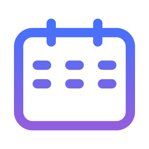 Calendar Generic Gradient icon