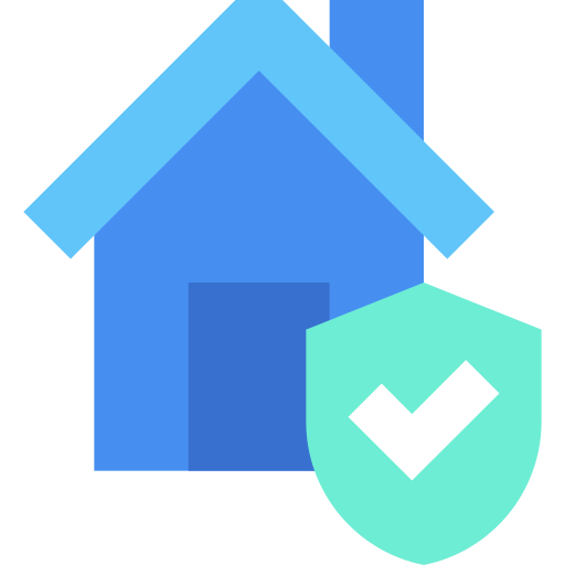 Home insurance Generic Blue icon