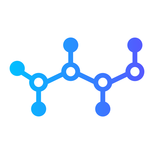 estructura molecular icono gratis