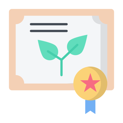 Certificate Generic color fill icon