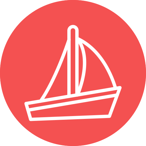 Sailboat Generic color fill icon