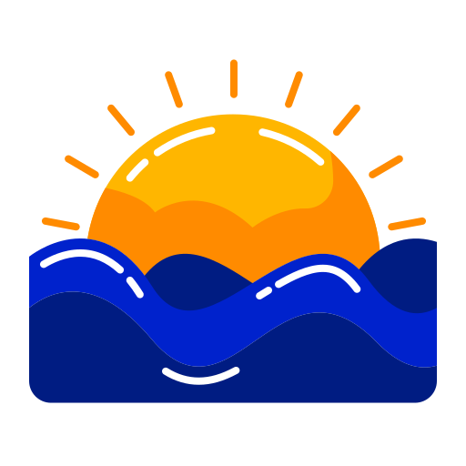 puesta de sol icono gratis