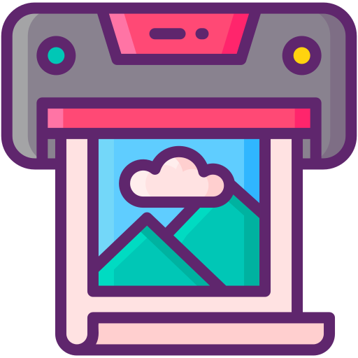 Digital printing free icon