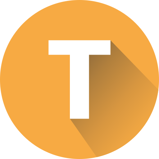 Letter T Generic color fill icon