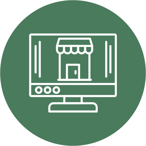 Online shop free icon