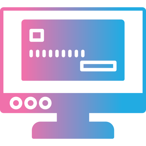 pago en línea icono gratis