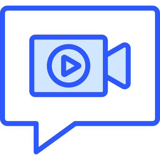 chat de video icono gratis