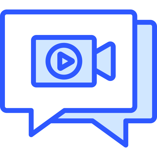 chat de video icono gratis