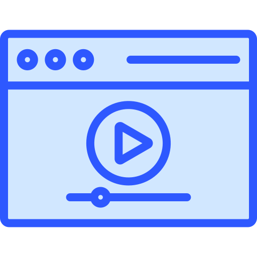 reproductor de video icono gratis