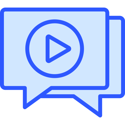 chat de video icono gratis