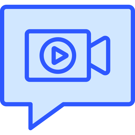 chat de video icono gratis