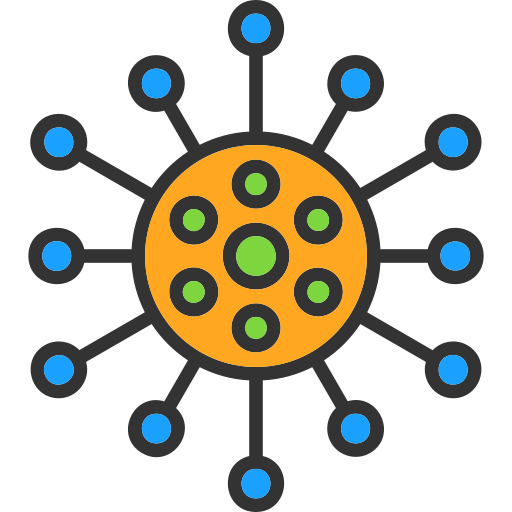 Virus Generic Outline Color icon