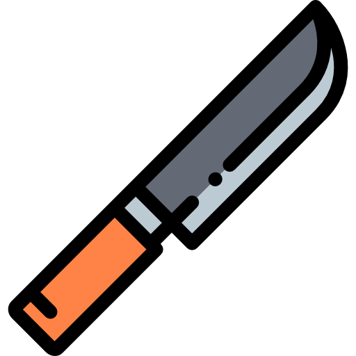 Knife Detailed Rounded Lineal color icon