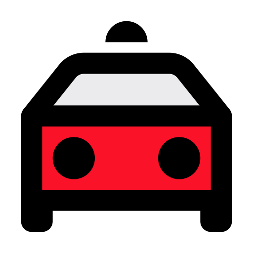 coche de policía icono gratis