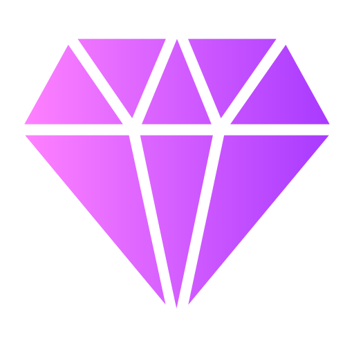 Diamond Generic gradient fill icon