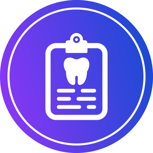 Historial dental icono gratis