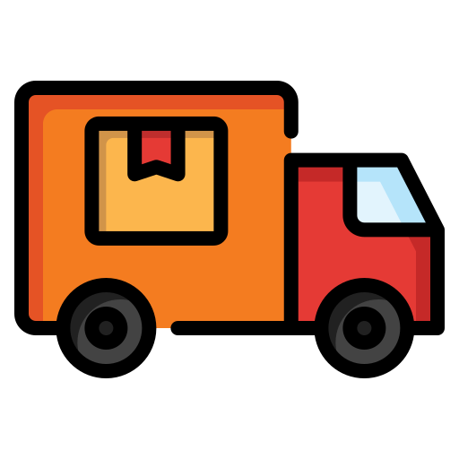camión de reparto icono gratis