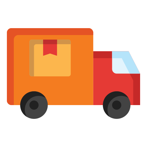 camión de reparto icono gratis