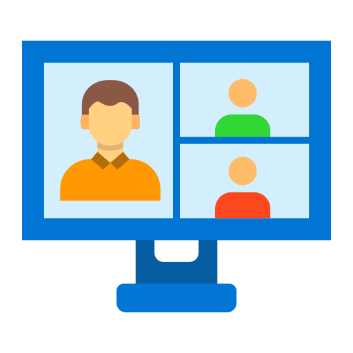 Video Conference Generic color fill icon