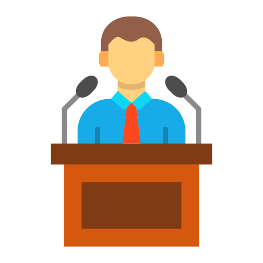 Press conference Generic color fill icon