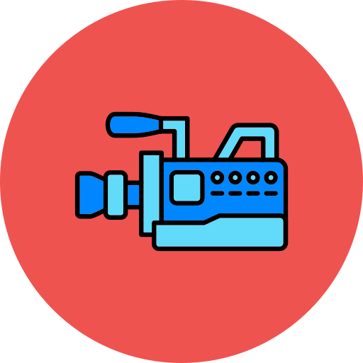 câmera de vídeo grátis ícone