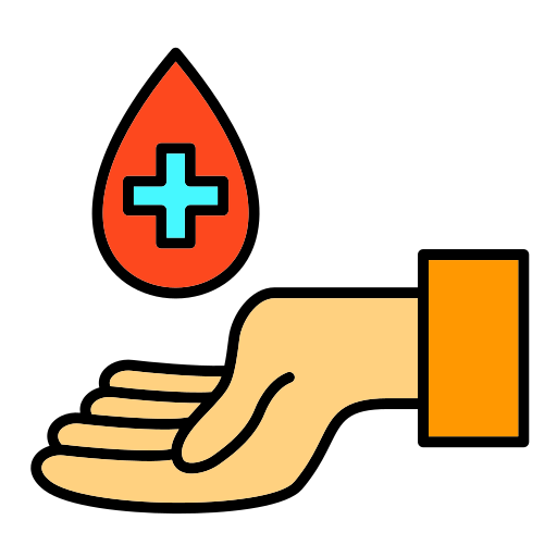 donación de sangre icono gratis