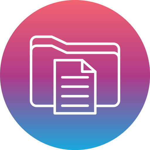 File Folder Generic Gradient Fill Icon