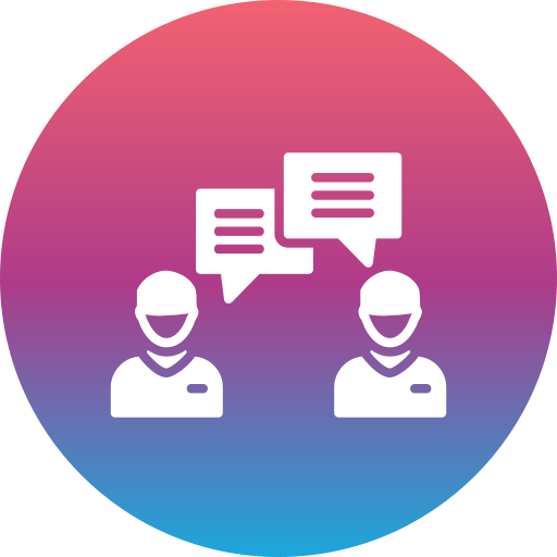 Group chat Generic gradient fill icon