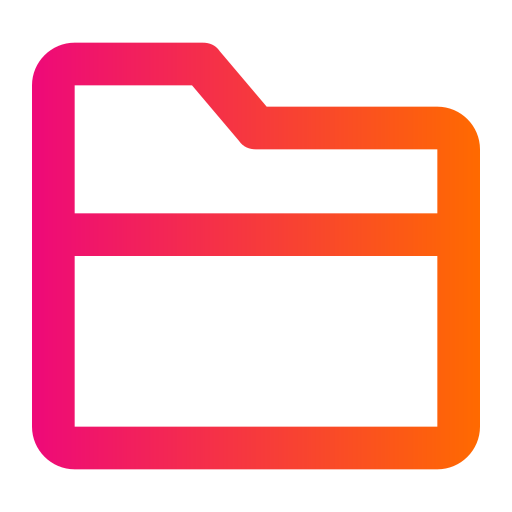 Folder Generic gradient outline icon