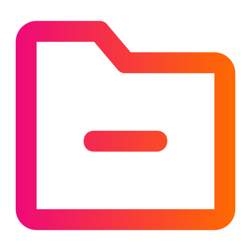 Folder Generic gradient outline icon