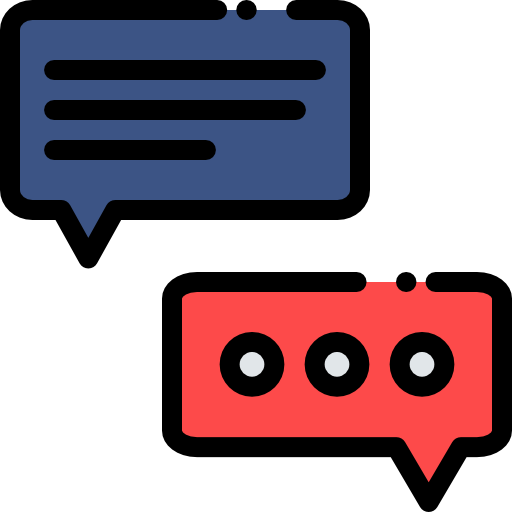 Chat Detailed Rounded Lineal color icon