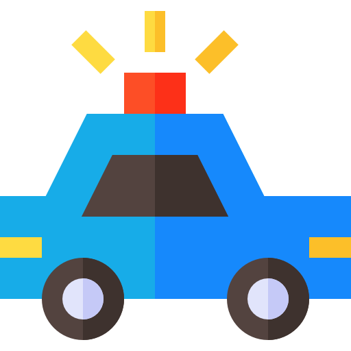 coche de policía icono gratis