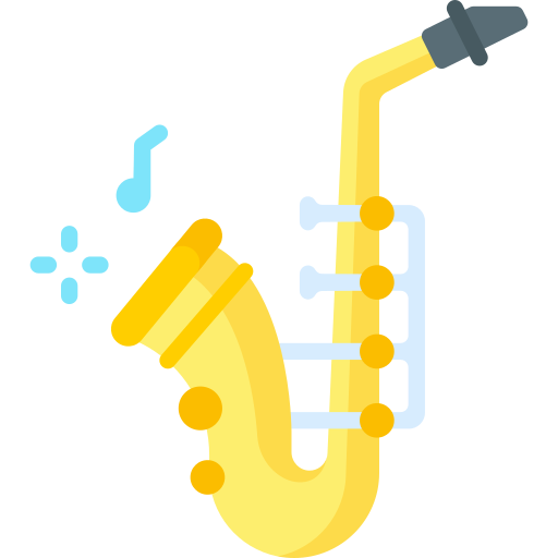 saxofón icono gratis