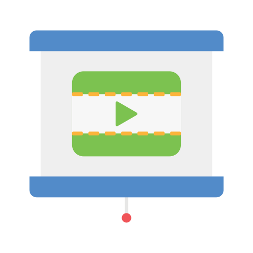 presentación de video icono gratis