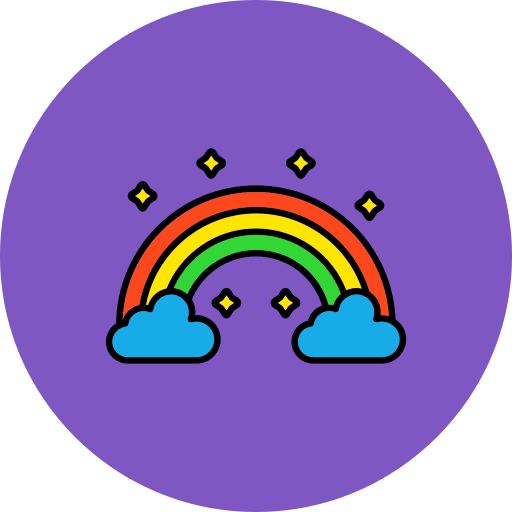 arco iris icono gratis