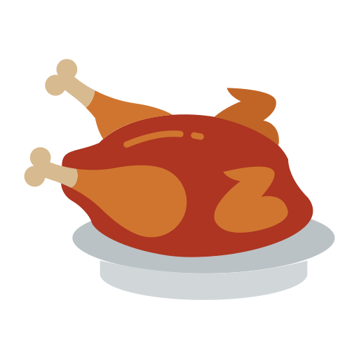 Roast chicken - Free animals icons