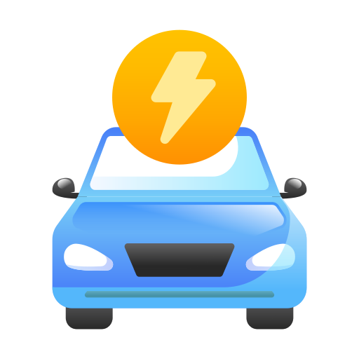 coche eléctrico icono gratis