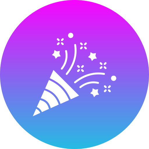 Confetti Generic gradient fill icon