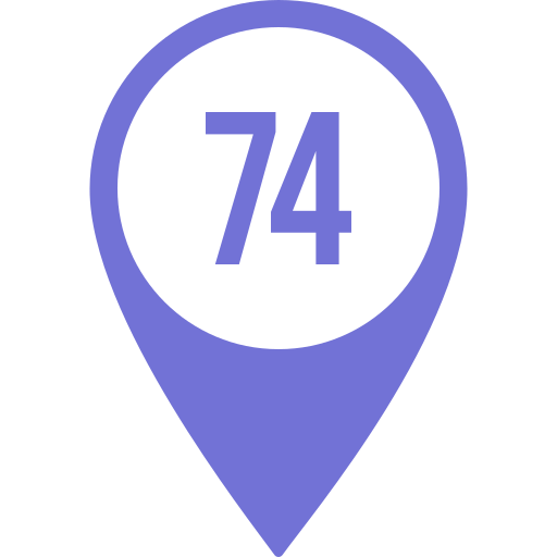74 Icône gratuit 74 Icône gratuit