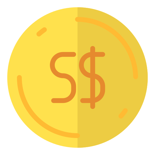 dolar de singapur icono gratis