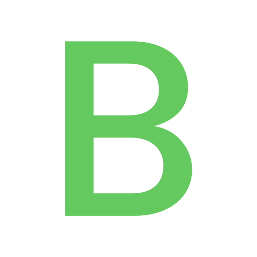 Letter B Generic color fill icon